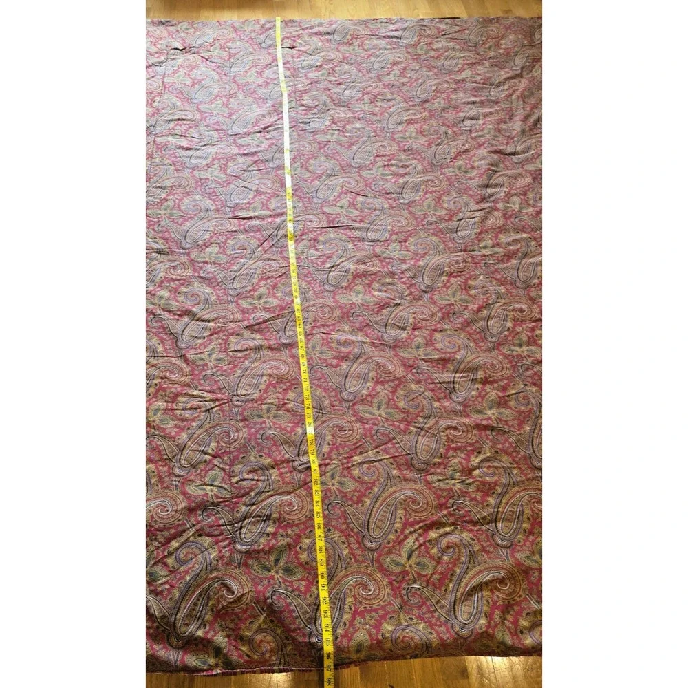 Ralph Lauren Edmonton Full Queen Comforter 2 Shams Paisley Cottagecore Red Gold